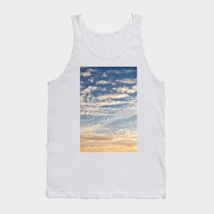 Cirrocumulus clouds sunset sky Tank Top